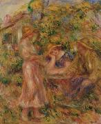 Pierre Auguste Renoir Three Figures in Landscape Spain oil painting artist